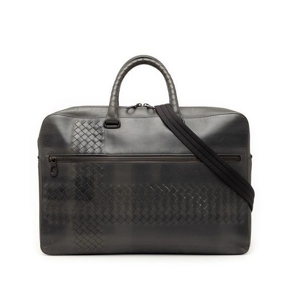 Bottega Veneta Handbags - Pre-Loved Bottega Veneta Intrecciato Trimmed Nappa Business Bag